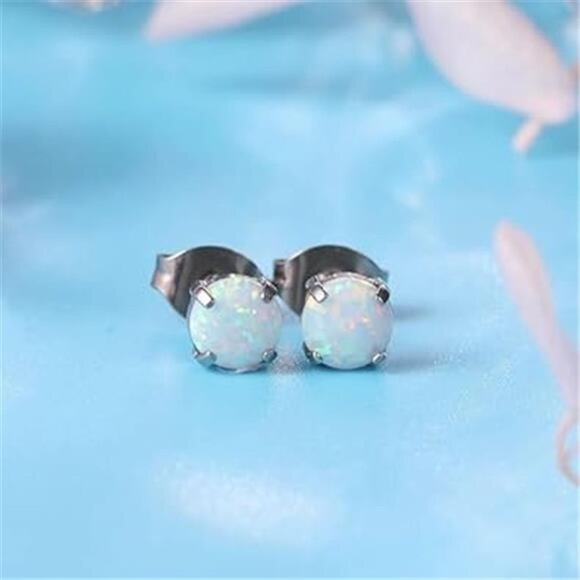 Hypoallergenic G23 Titanium Earrings,F136 Implant Grade Pure Titanium Birthstone - Picture 2 of 6